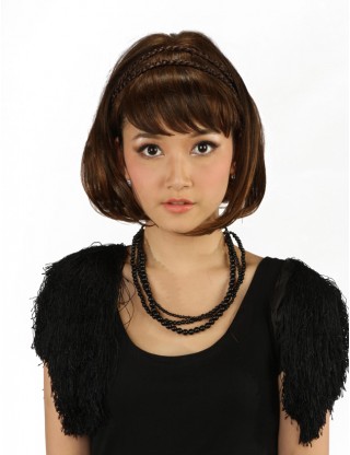 Wigs2you 髪飾 日本正品 麻花辮子髪繩假髪帶 雙層可愛假髪辮子 複古髪飾WS-5025-CB